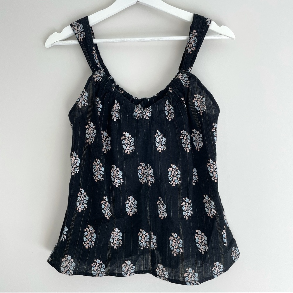 Rebecca Taylor La Vie Jaipur Tank Top Gauze Fabric